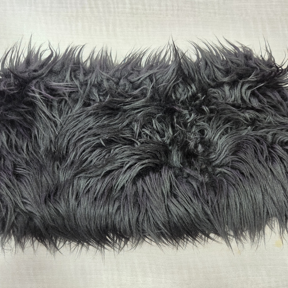 Michael Kors Black Faux Fur Blouse